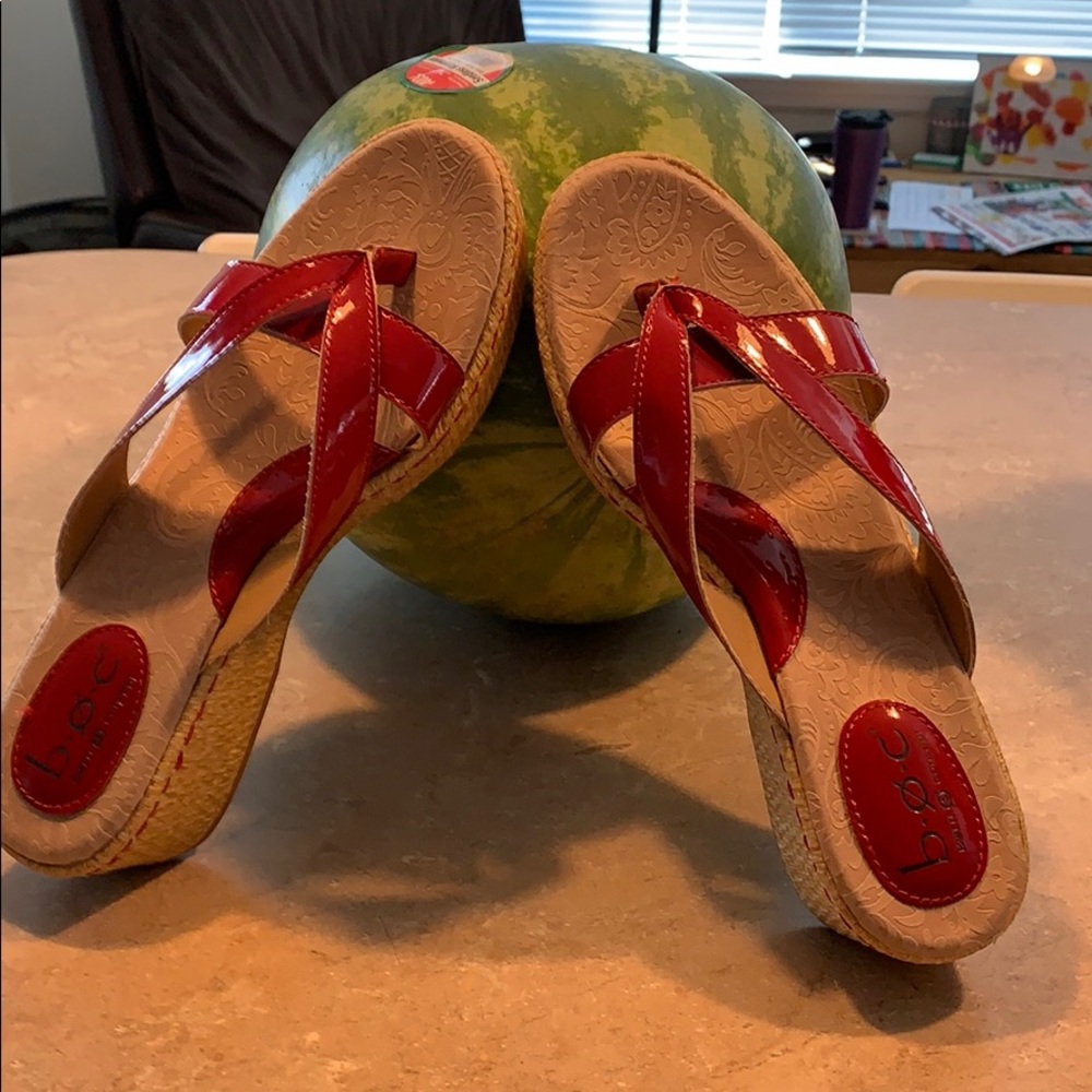 Size 9- BOC Red Patent Sandals